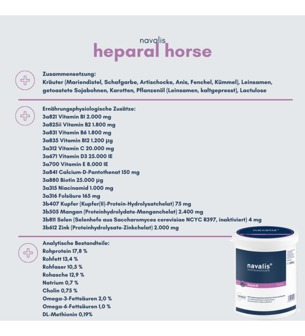 navalis heparal horse Pellets 1 kg Bild 2