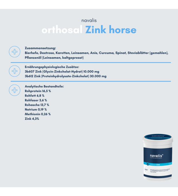 navalis orthosal Zink horse 750 g Bild 2