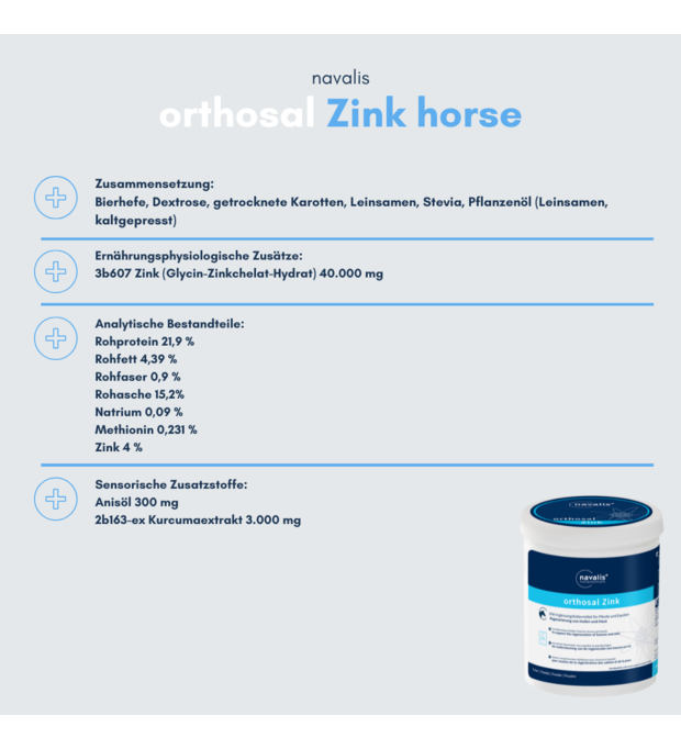 navalis orthosal Zink horse 750 g Bild 2