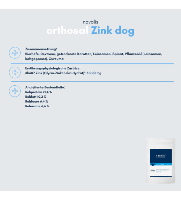 navalis orthosal Zink dog 150 g Bild 2