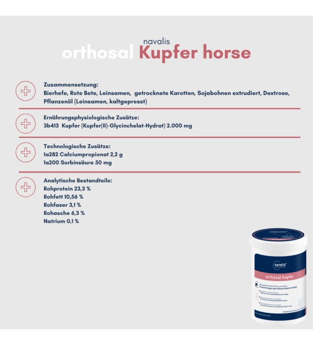 navalis orthosal Kupfer horse 1 kg Bild 2