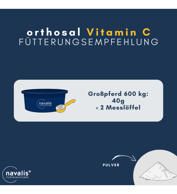 navalis orthosal Vitamin C horse 1,2 kg Bild 2