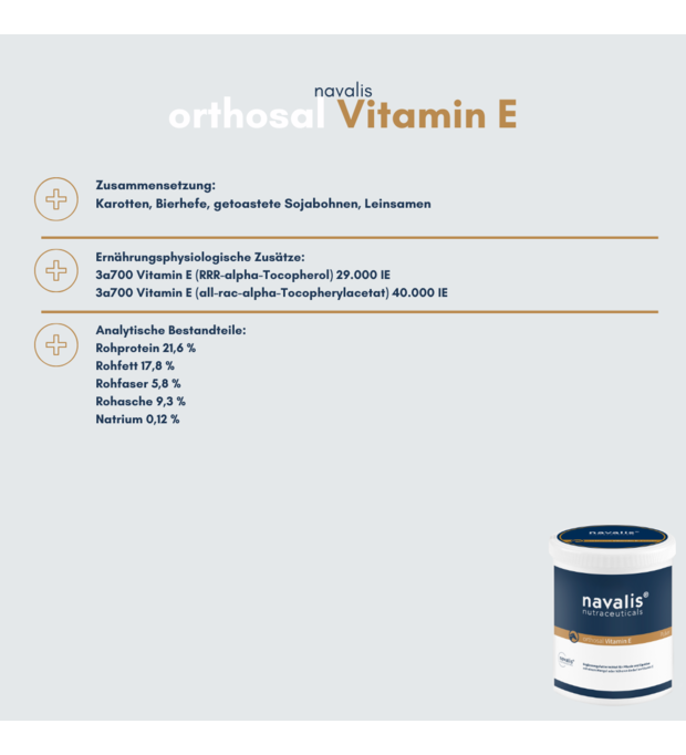 navalis orthosal Vitamin E horse 750 g Bild 2