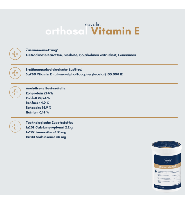 navalis orthosal Vitamin E horse 750 g Bild 2