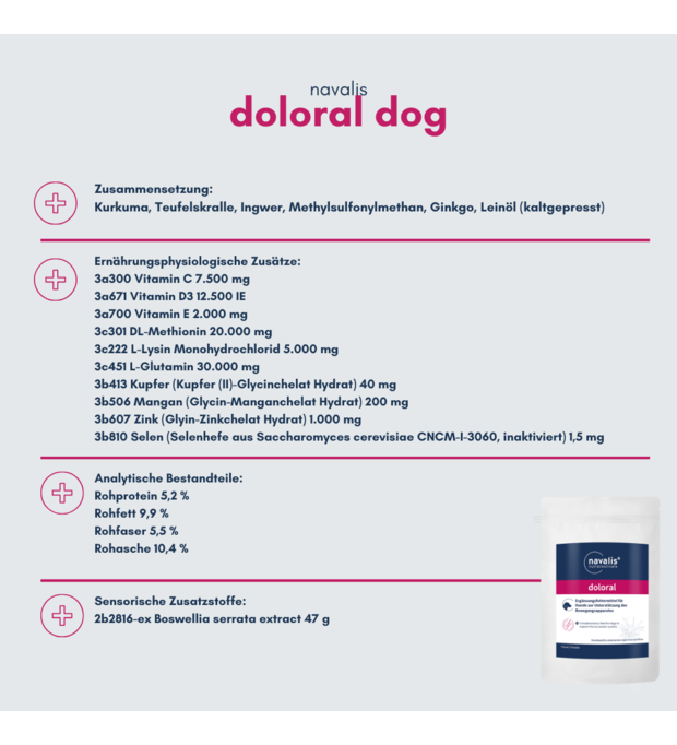 navalis doloral dog Pulver 160 g Bild 2