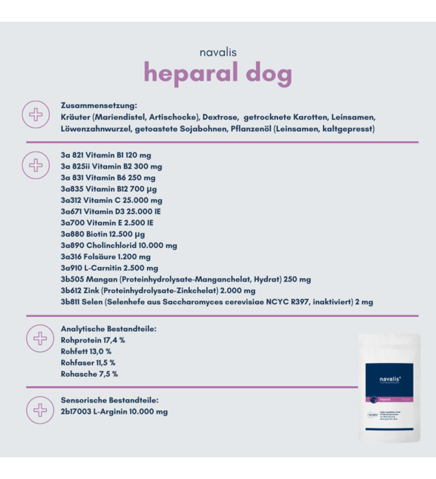 navalis heparal dog Pulver 250 g Bild 2