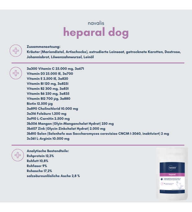 navalis heparal dog Pulver 250 g Bild 2