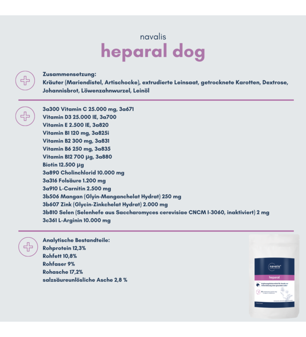 navalis heparal dog Pulver 1 kg Bild 2