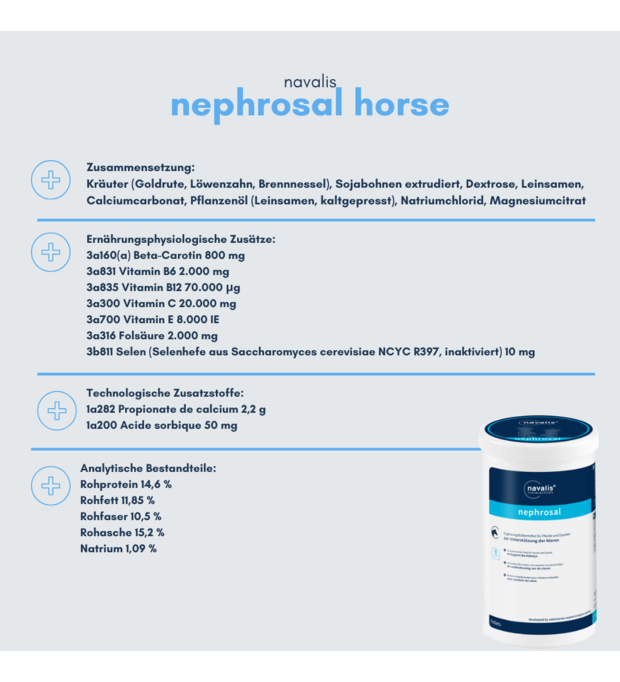 navalis nephrosal horse Pellets 850 g Bild 2