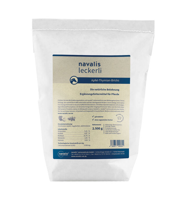 navalis leckerli Apfel-Thymian-Bricks horse 2,5 kg